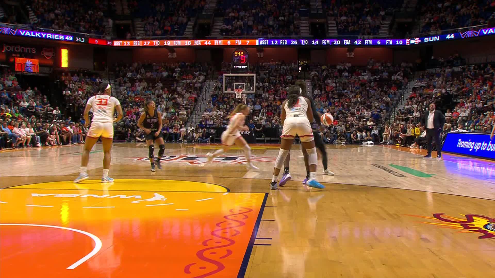 Veronica Burton Points Leader in Connecticut Sun vs. Golden State Valkyries - Top Points