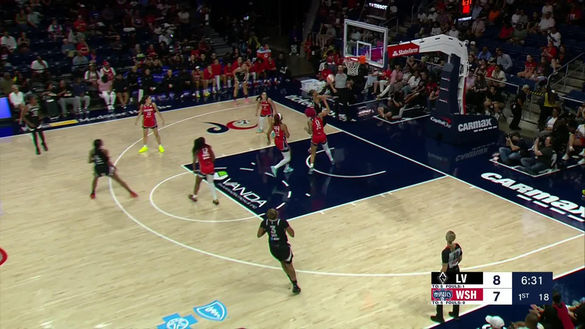 Highlights From Jackie Young 7-Assist Game