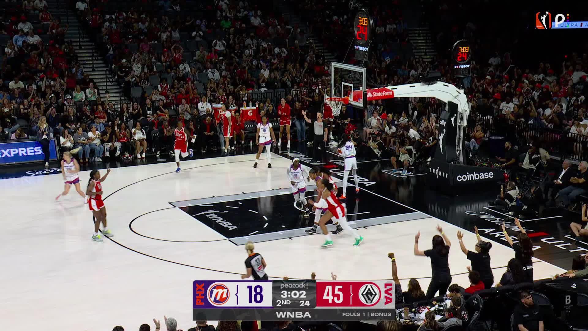 Las Vegas Aces Top Plays vs. Phoenix Mercury