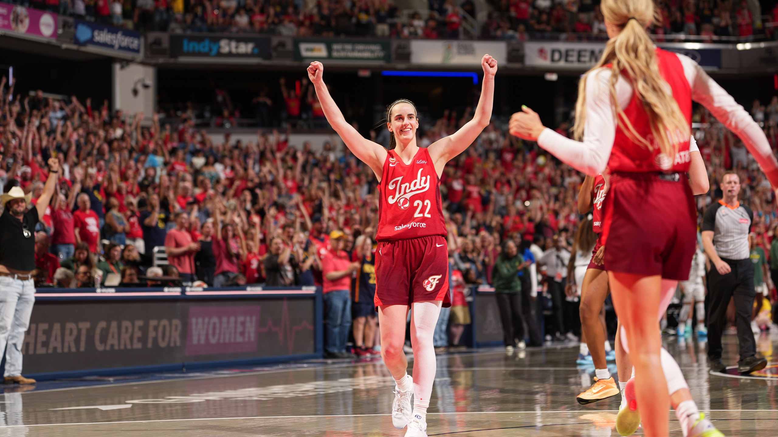 Clark Makes History in Home Win
