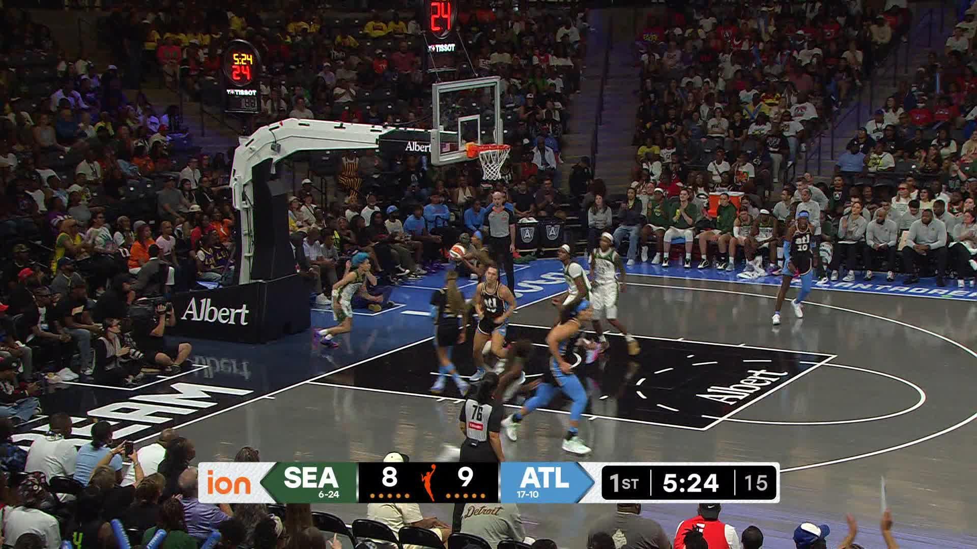 Natisha Hiedeman Points Leader in Atlanta Dream vs. Seattle Storm - Top Points