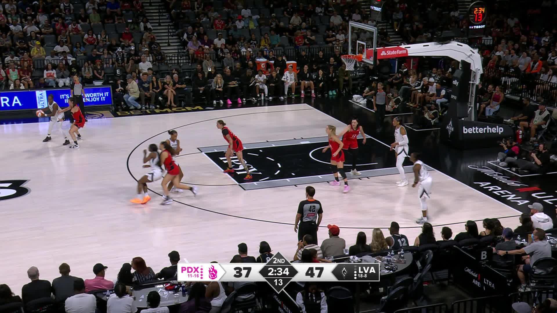 Las Vegas Aces Top Plays vs. Portland Fire