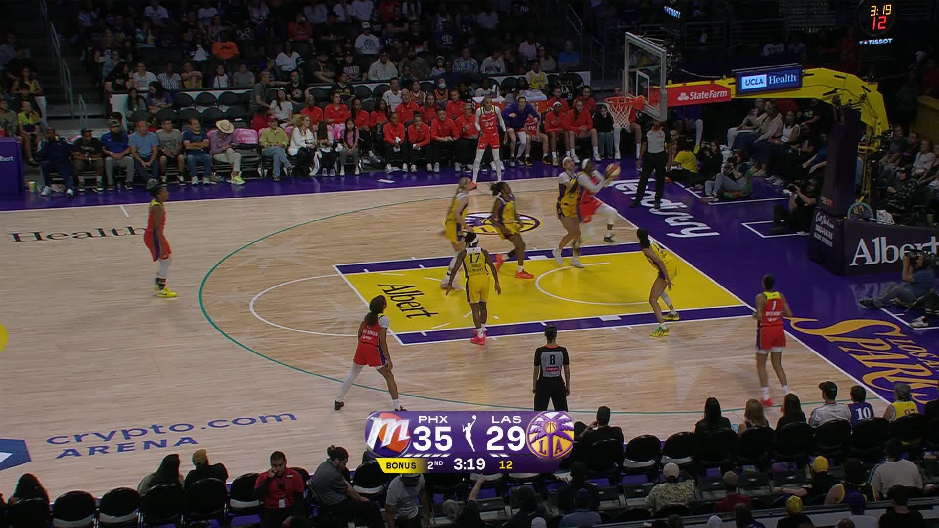 Kahleah Copper Points Leader in Los Angeles Sparks vs. Phoenix Mercury - Top Points