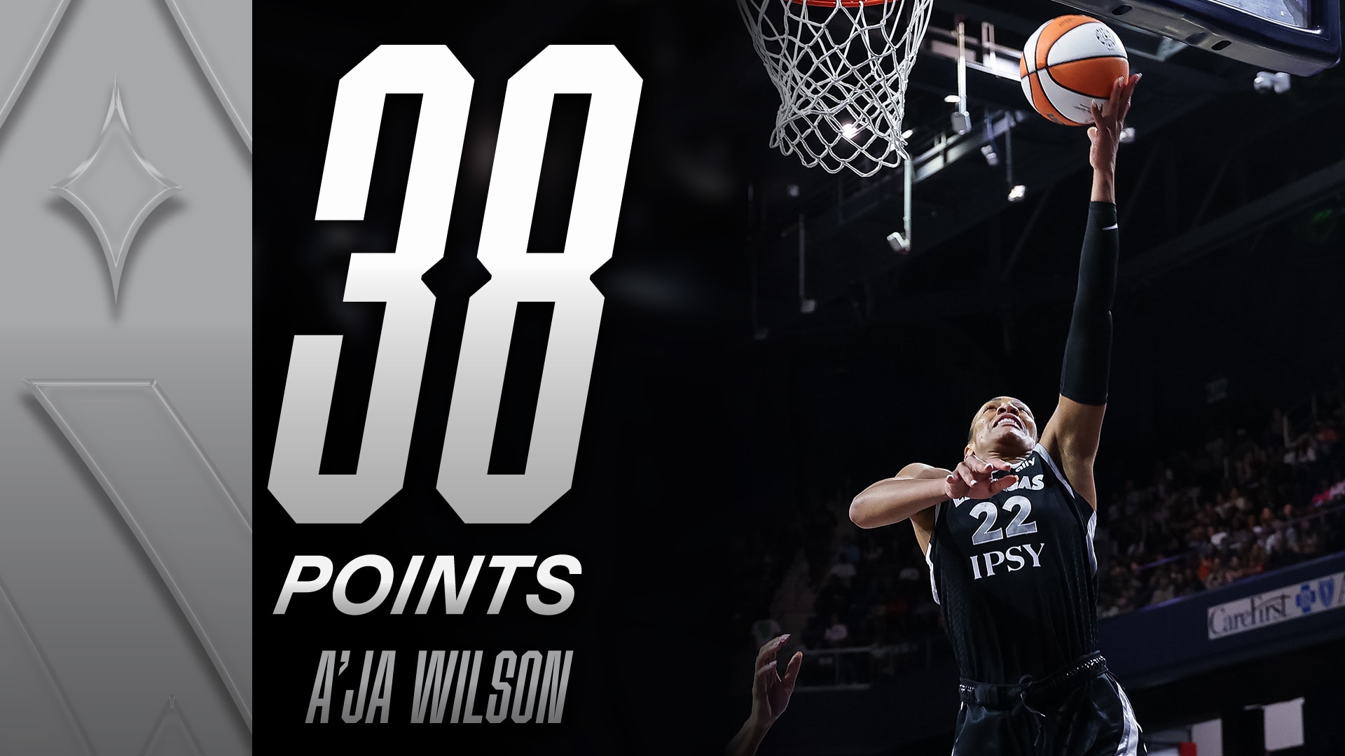 A'ja Wilson with 38 Points vs. Washington Mystics