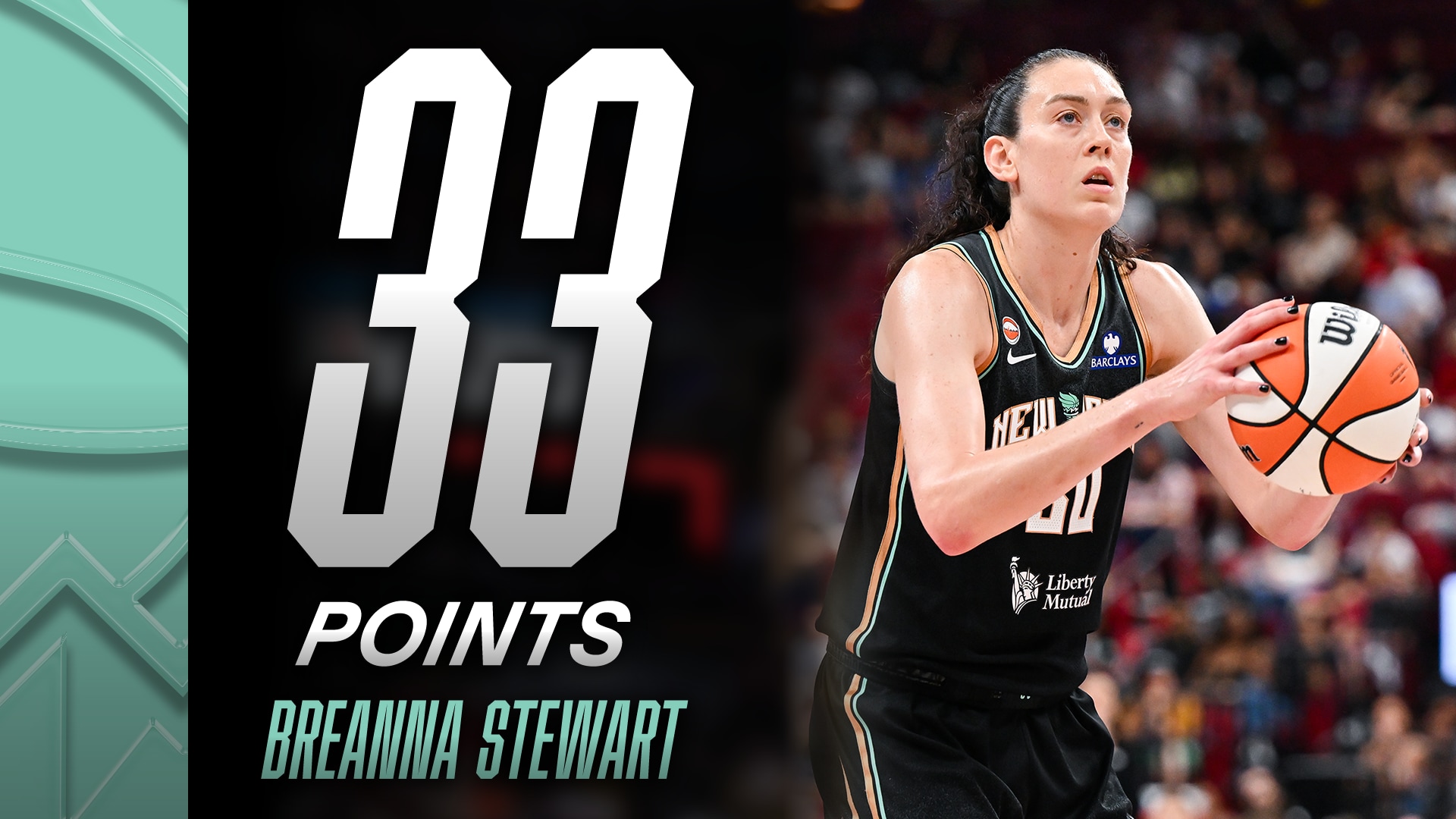 Breanna Stewart with 33 Points vs. Dallas Wings