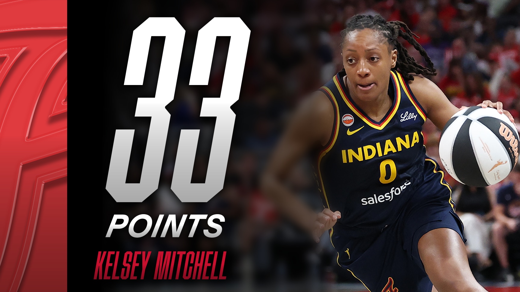 Kelsey Mitchell with 33 Points vs. New York Liberty