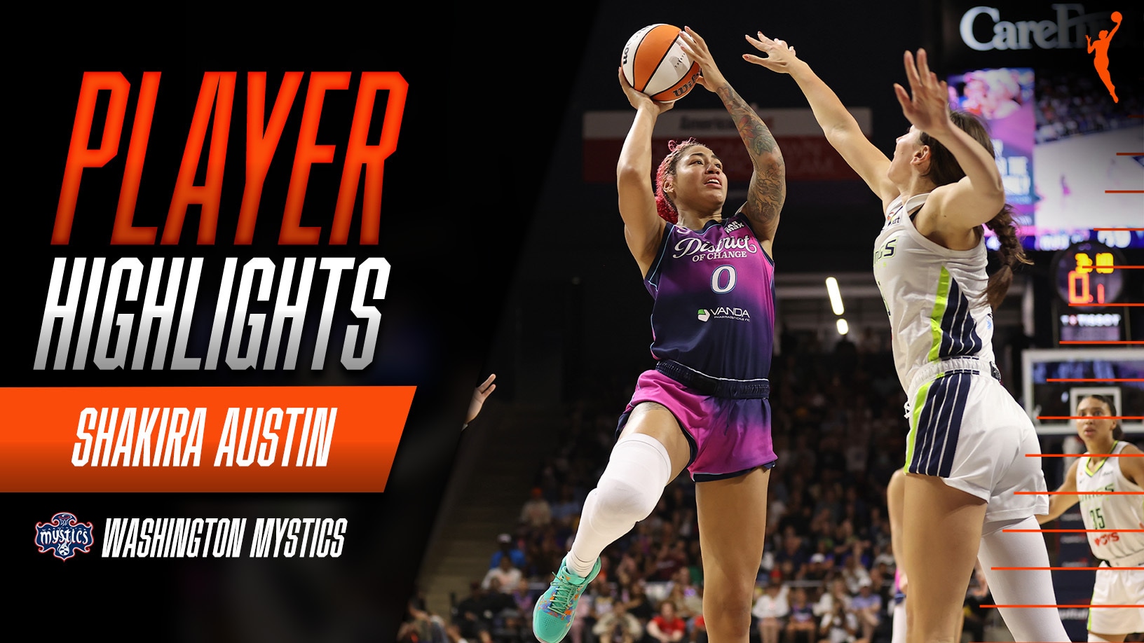 Shakira Austin with 28 Points vs. Dallas Wings