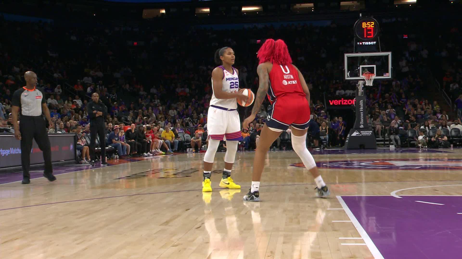 Natasha Mack Points Leader in Phoenix Mercury vs. Washington Mystics - Top Points
