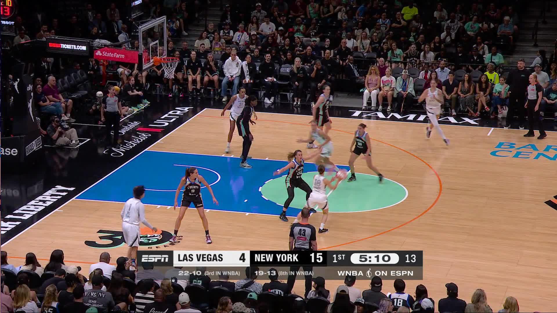 Las Vegas Aces Top Plays vs. New York Liberty