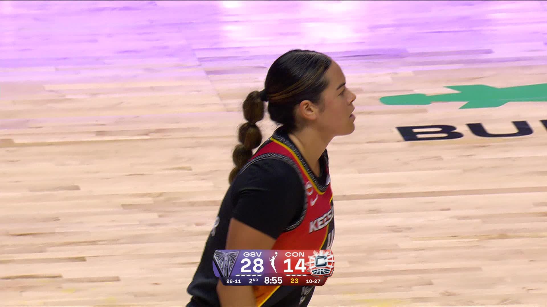Charlisse Leger-Walker Points Leader in Connecticut Sun vs. Golden State Valkyries - Top Points