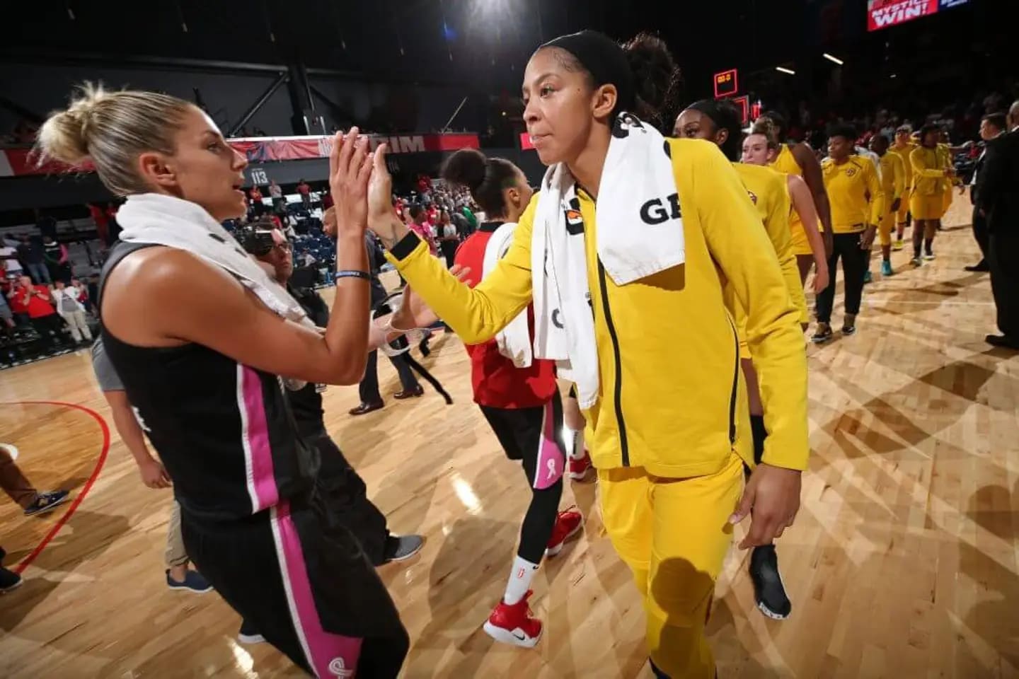 Elena Delle Donne and Candace Parker