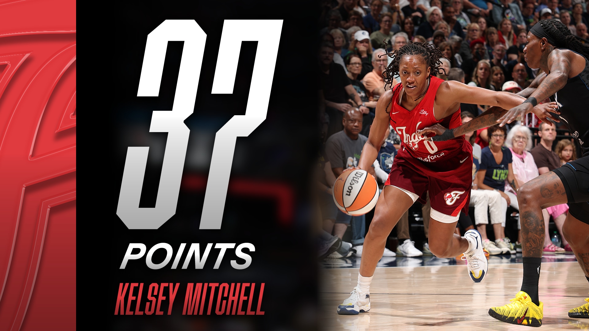 Kelsey Mitchell with 37 Points vs. Minnesota Lynx