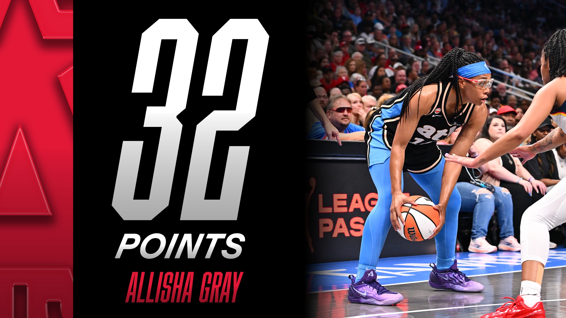 Allisha Gray with 32 vs. Indiana Fever