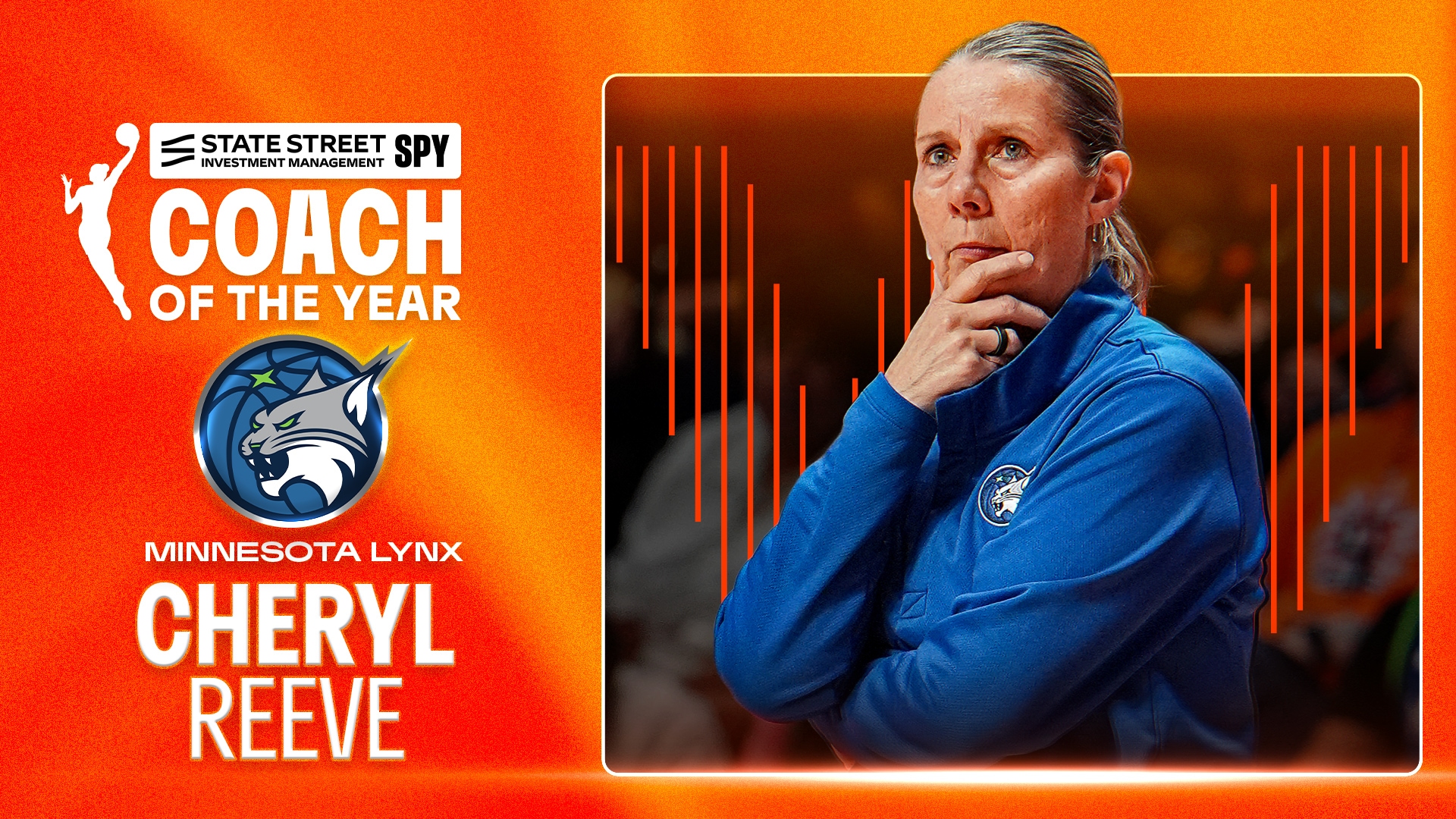 Cheryl Reeve Wins 2026 State Street Investment Management SPY WNBA Coach of the Year Award