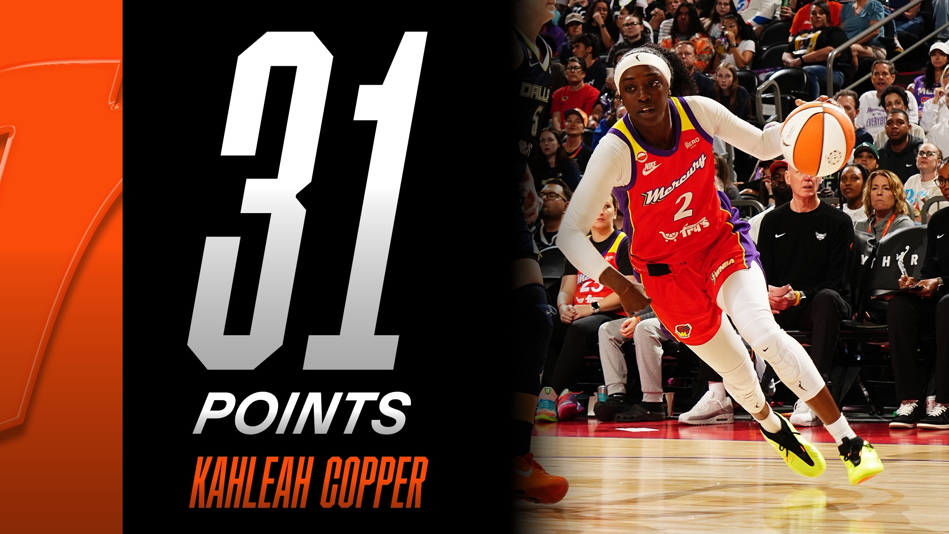 Kahleah Copper with 31 Points vs. Dallas Wings