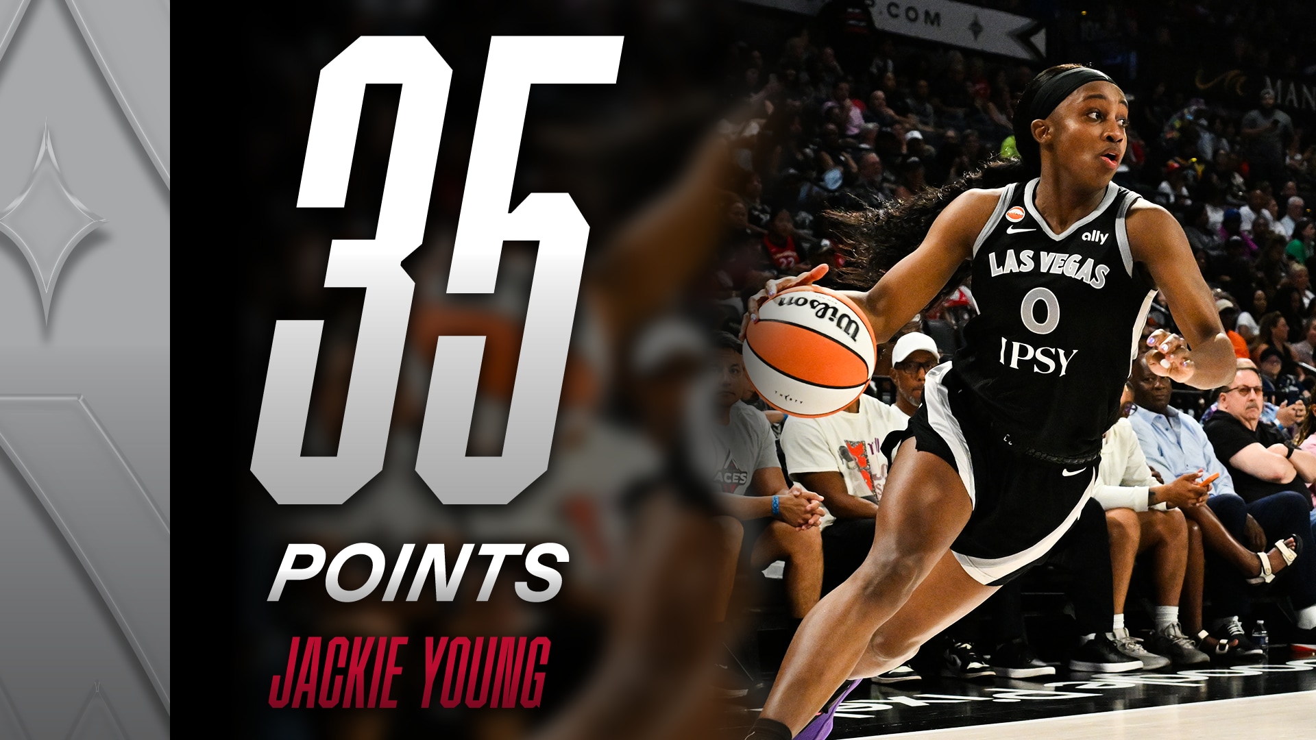 Jackie Young with 35 Points vs. Seattle Storm