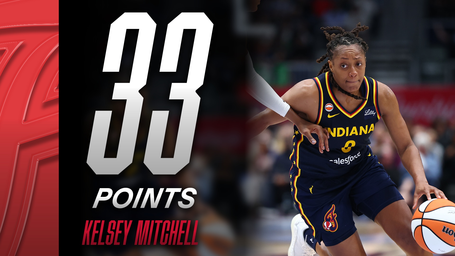 Kelsey Mitchell with 33 Points vs. Toronto Tempo