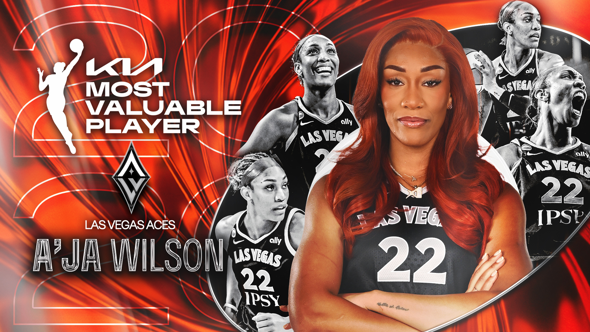 Las Vegas Aces’ A'ja Wilson Wins Record Fifth Kia WNBA Most Valuable Player Award