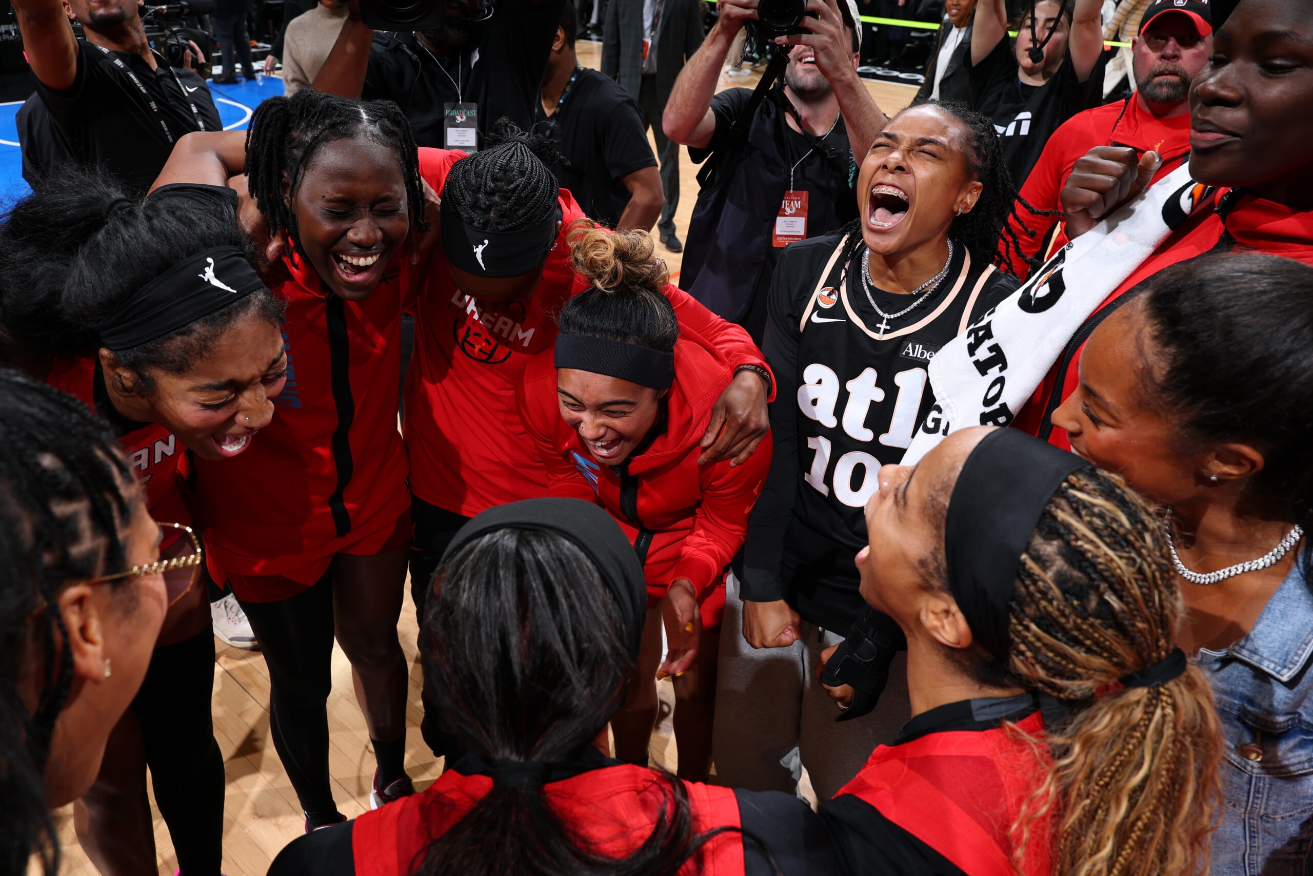 Atlanta Dream players during the 2026 WNBA postseason