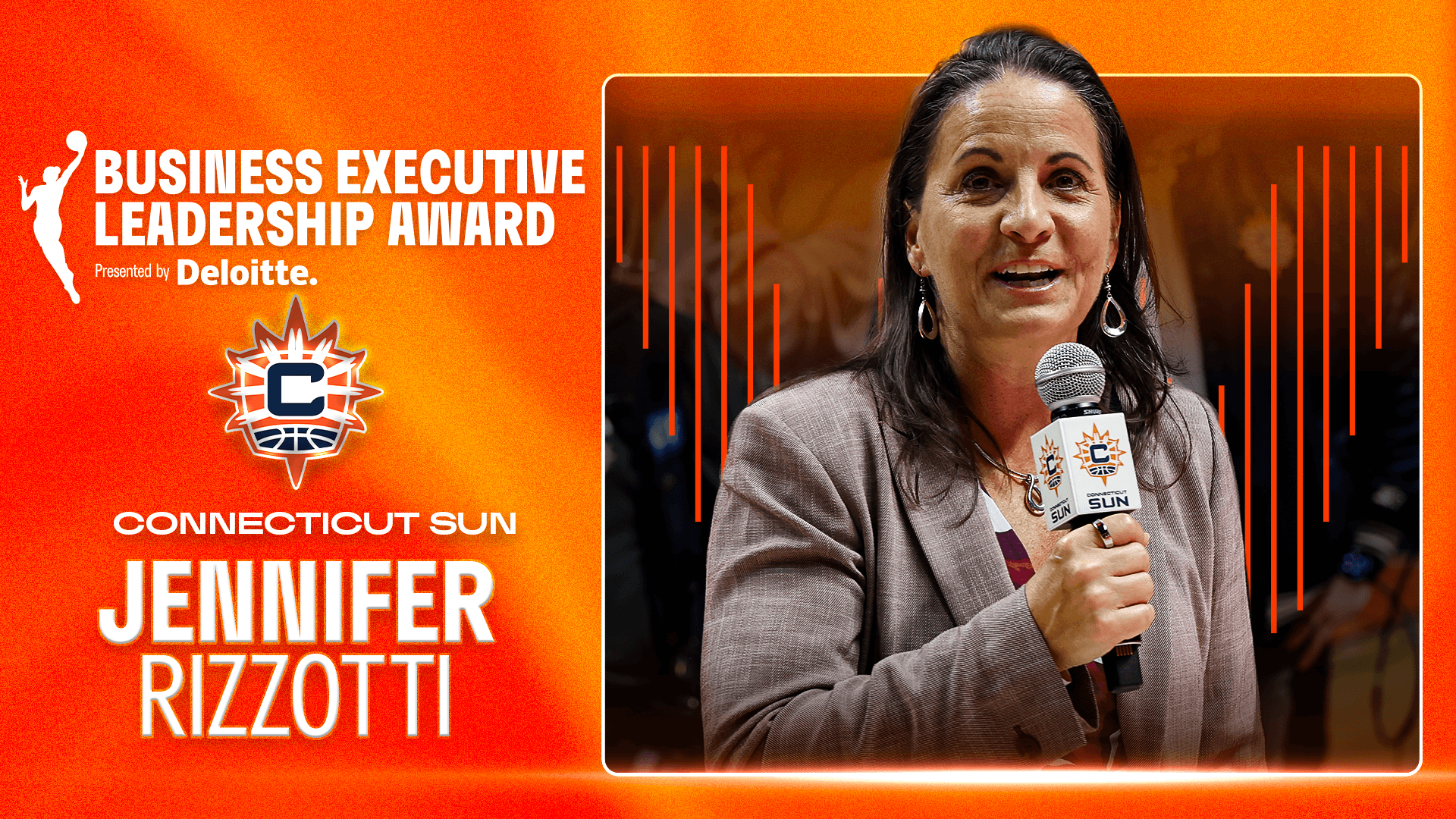 Connecticut Sun President Jennifer Rizzotti Wins 2026 WNBA Business Executive Leadership Award Presented by Deloitte