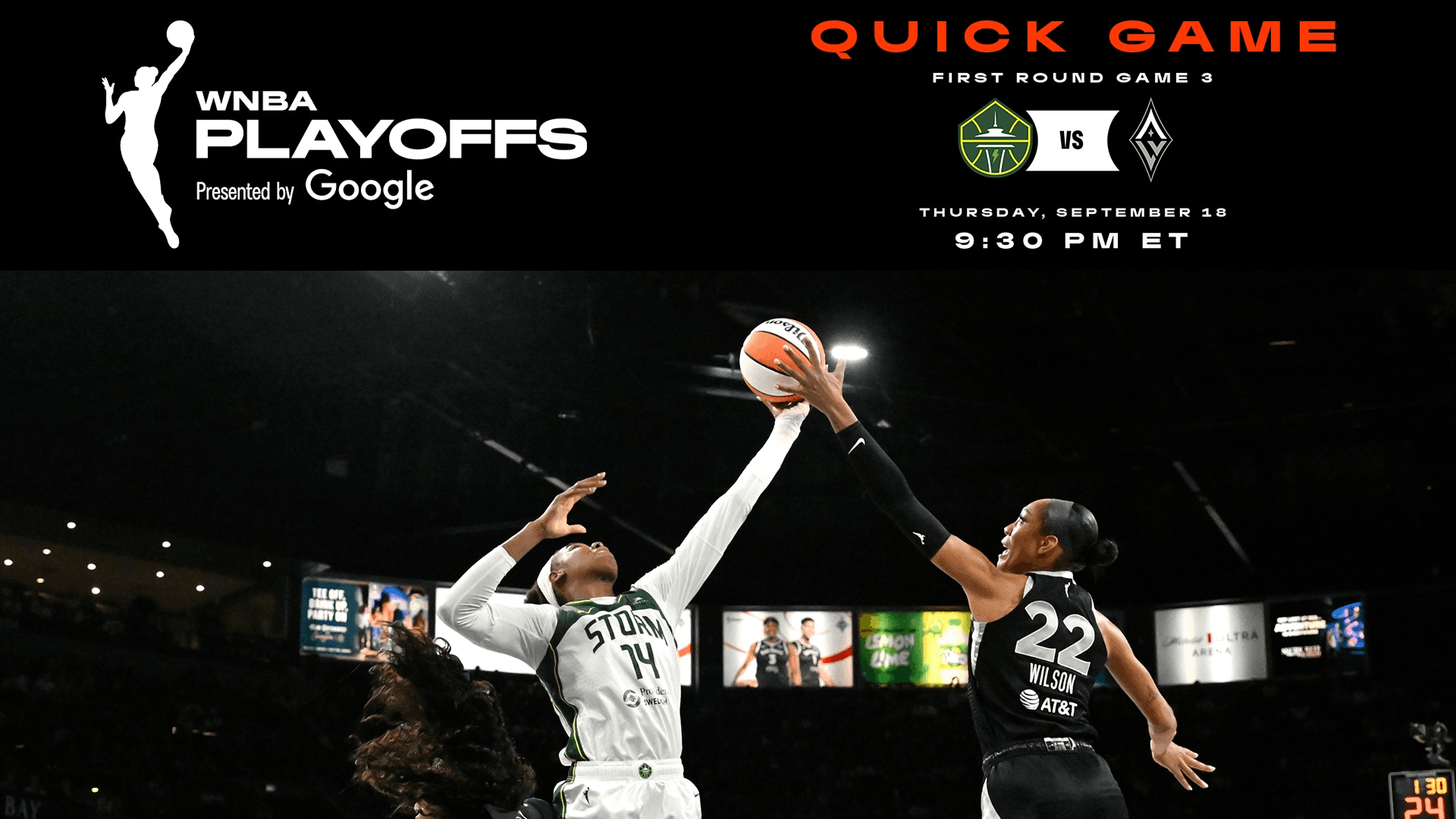 Game Highlights: First Round, Game 3, Storm @ Aces (9/18/25)