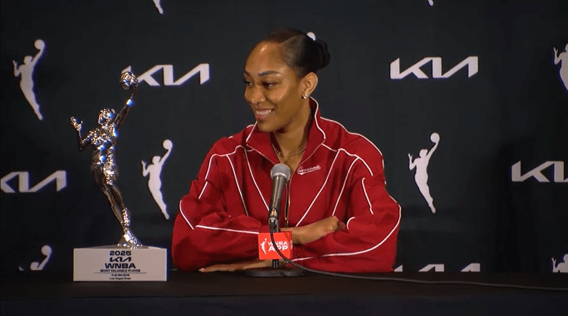 A'ja Wilson 2025 KIA MVP Press Conference
